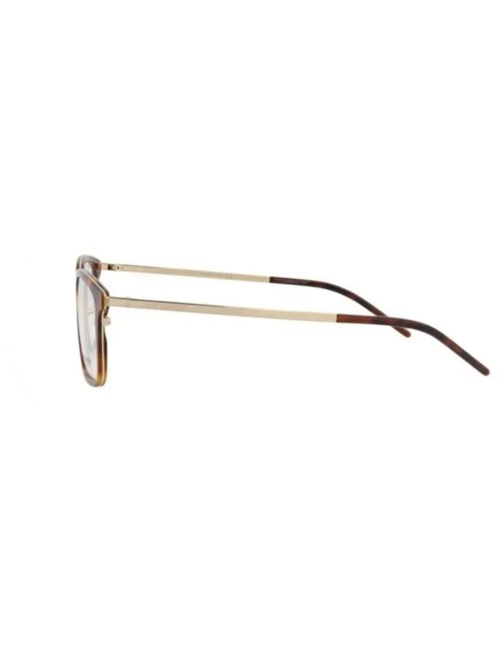 New Saint Laurent Unisex Square/Rectangle Gold Gold Transparent Fashion Designer